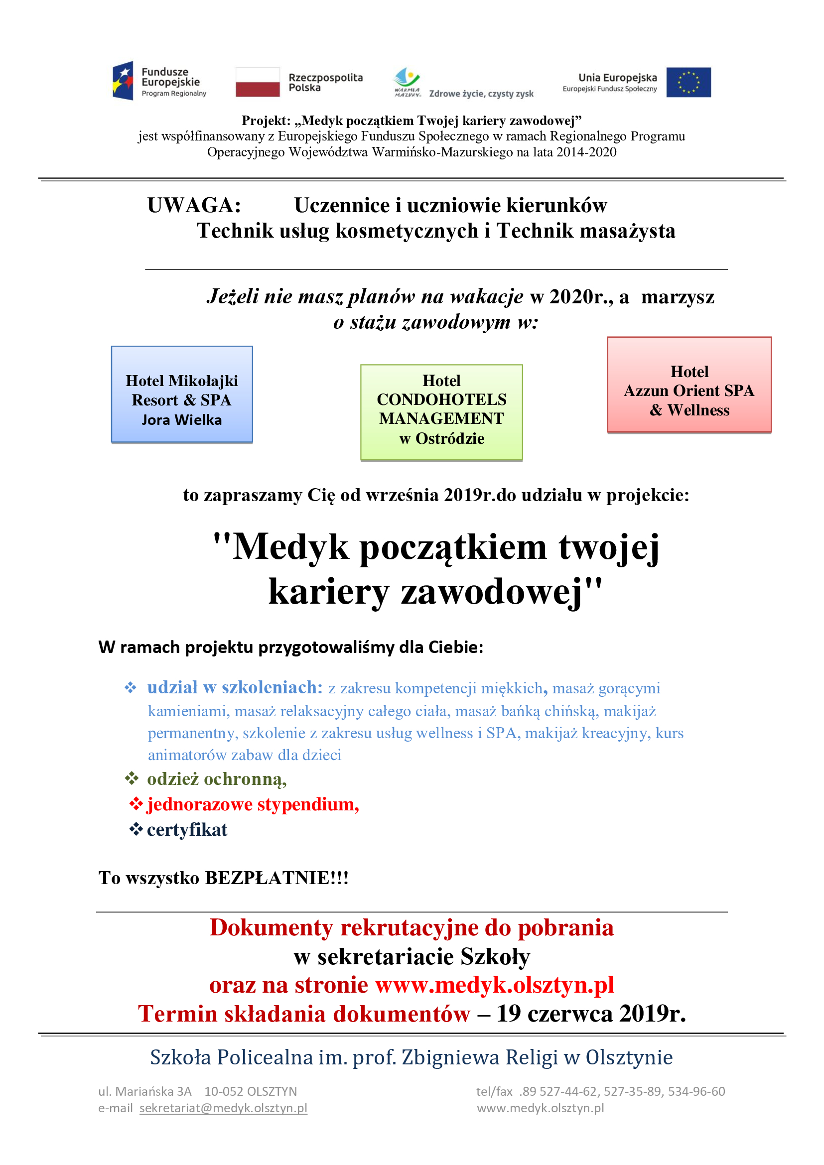 Plakat projektu — str. 1